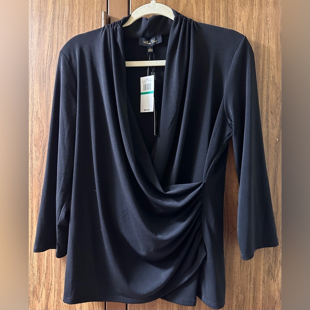 Gorgeous Black Blouse Size Large